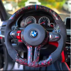 Τιμόνι Για BMW Carbon Red
