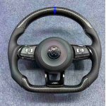 Τιμόνι Για Volkswagen Carbon  Blue
